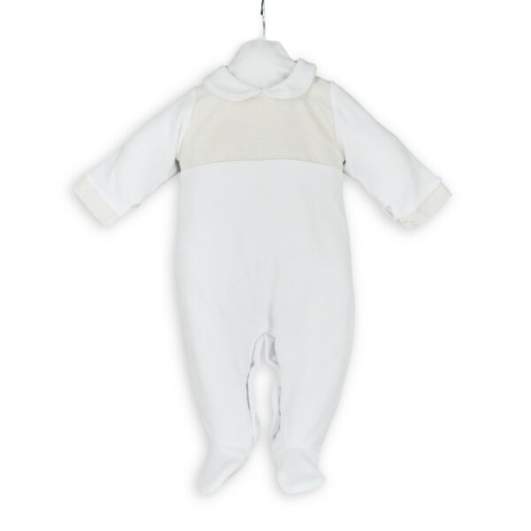 living-nature-babykledij-babypakje-bo-velours-voorkant-streepjes-beige-wit