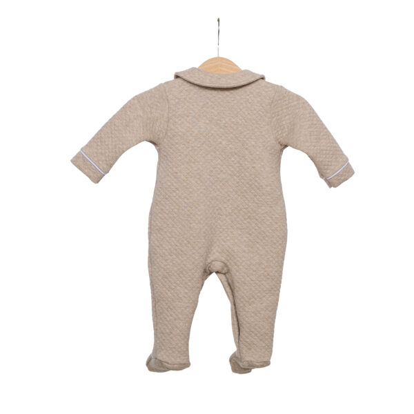 living-nature-babykledij-babypakje-losange-doorstikte stof-camel-beige