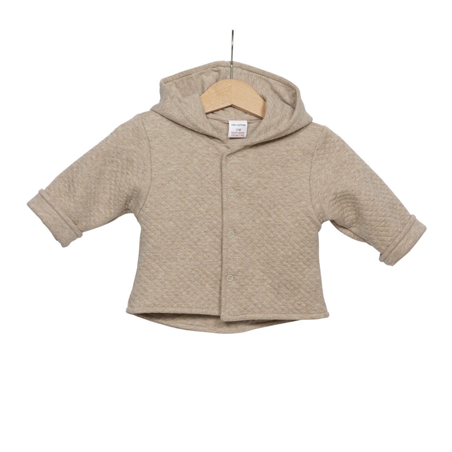 living-nature-babykledij-jasje-manu-losange-kap-camel-beige