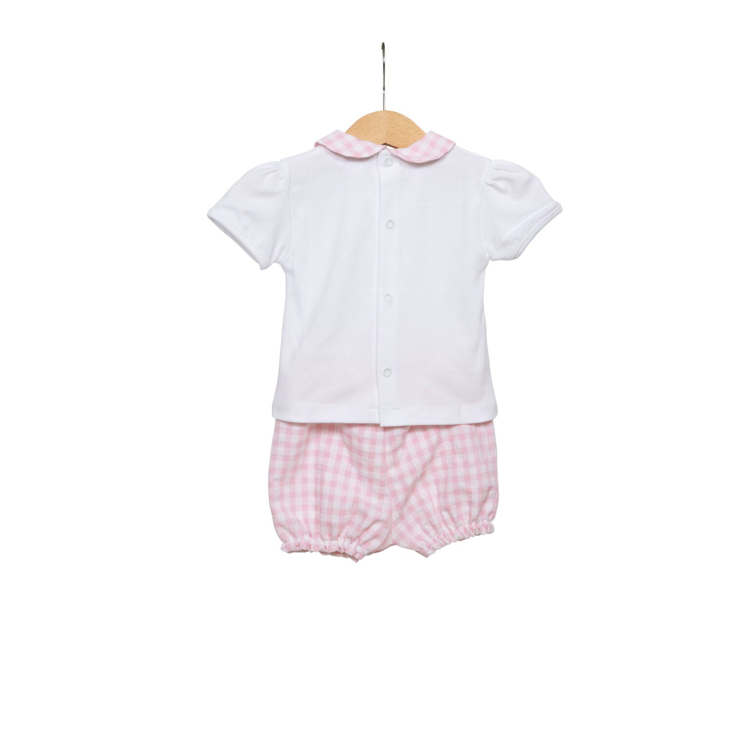 living-nature-babykledij-set-lucie-shortje-tshirt-vichy-roze-wit