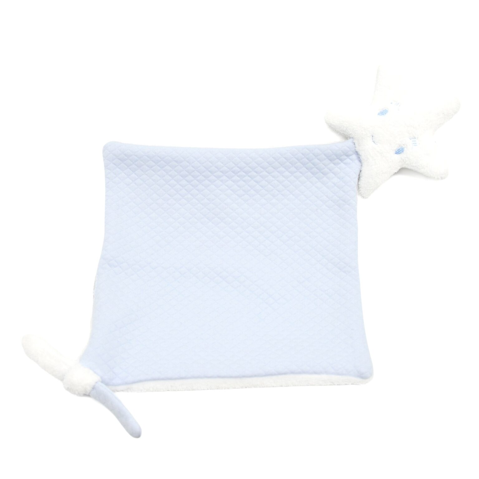 living-nature-baby-accessoires-doudou-little-star-blauw