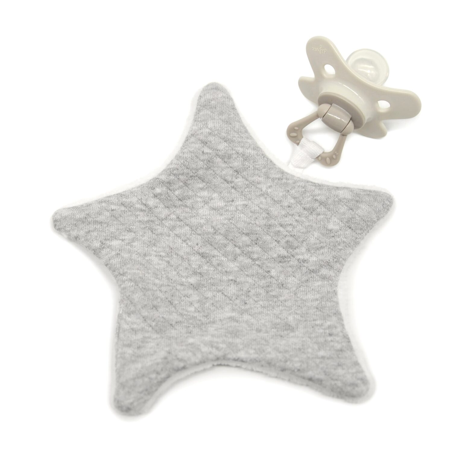 living-nature-baby-accessoires-fopspeendoekje-little-star-grijs